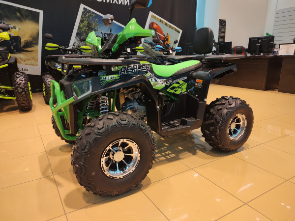 Квадроцикл детский FXMOTO (ФХМото) REAPER PRO 125 зелёный (машинокомплект) | Мототека